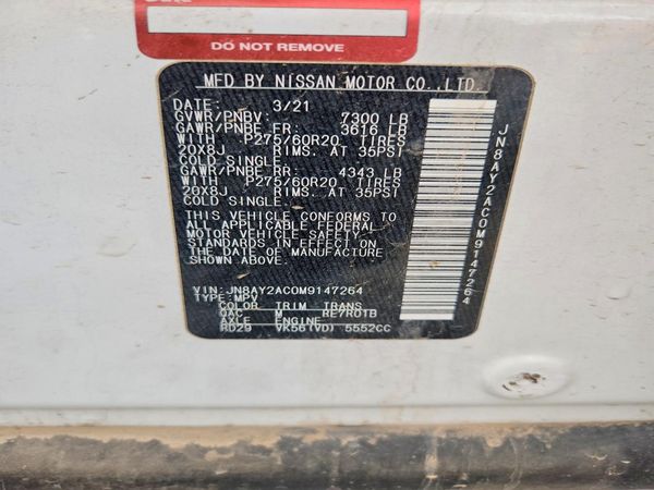 2021 NISSAN ARMADA