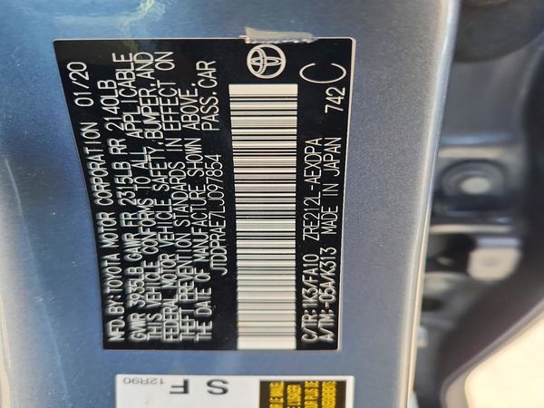 2020 TOYOTA COROLLA L
