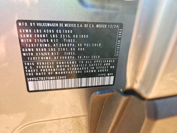 2025 VOLKSWAGEN TAOS S