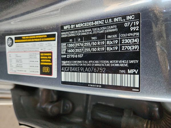 2020 MERCEDES-BENZ GLE GLE350-4M