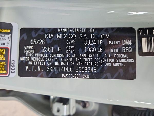 2026 KIA K4 LX, LXS