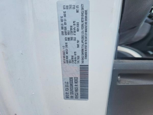2021 RAM PROMASTER 2500