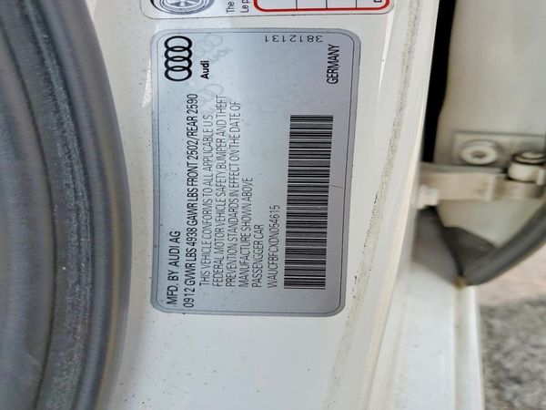 2013 AUDI A6 Premium — VINS