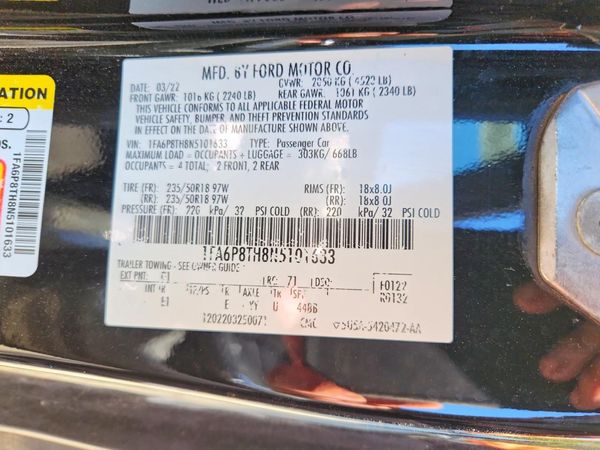 2022 FORD MUSTANG I4 Coupe