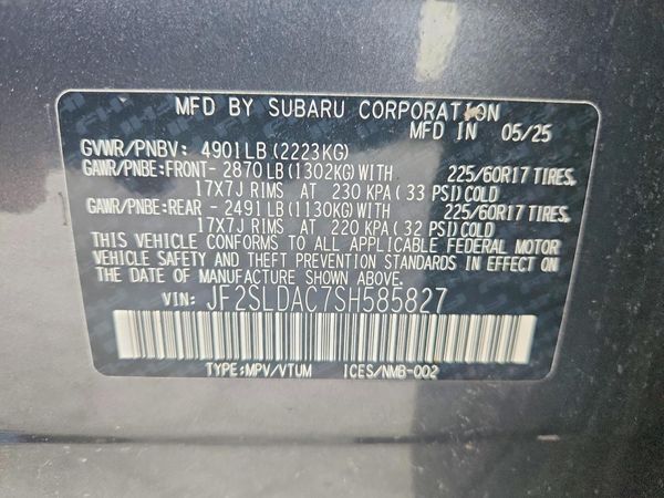 2025 SUBARU FORESTER