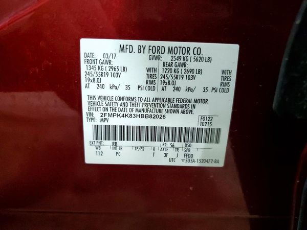 2017 FORD EDGE Titanium