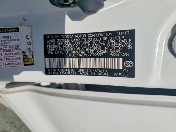 2020 TOYOTA COROLLA LE