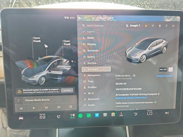 2018 TESLA MODEL 3 — ODOM