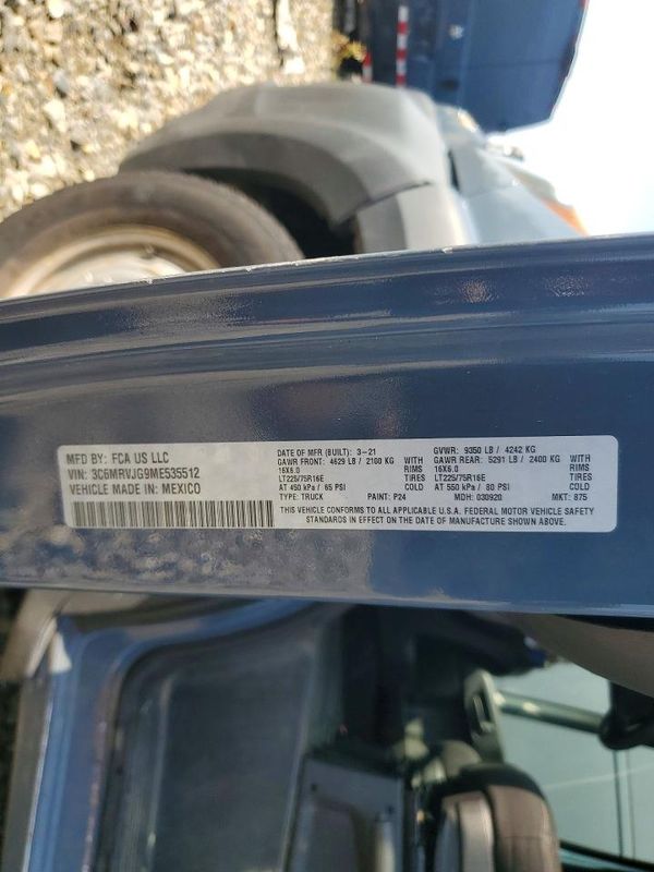 2021 RAM PROMASTER 3500