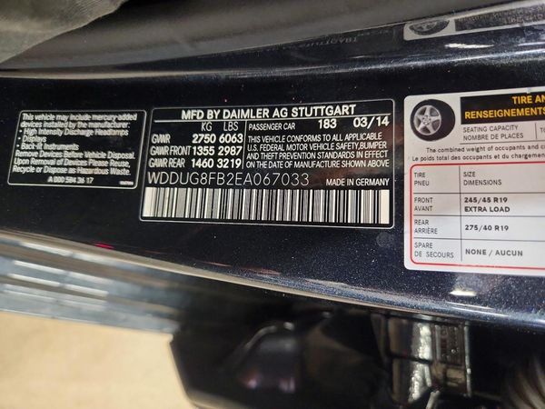 2014 MERCEDES-BENZ S S550 4-MATIC