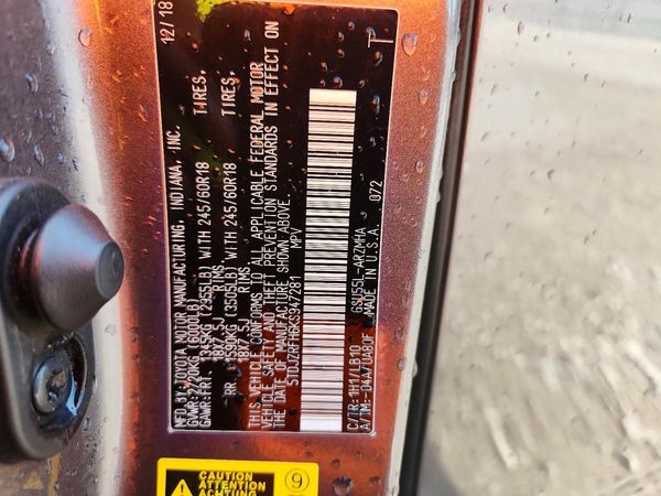 2019 TOYOTA HIGHLANDER SE/XLE