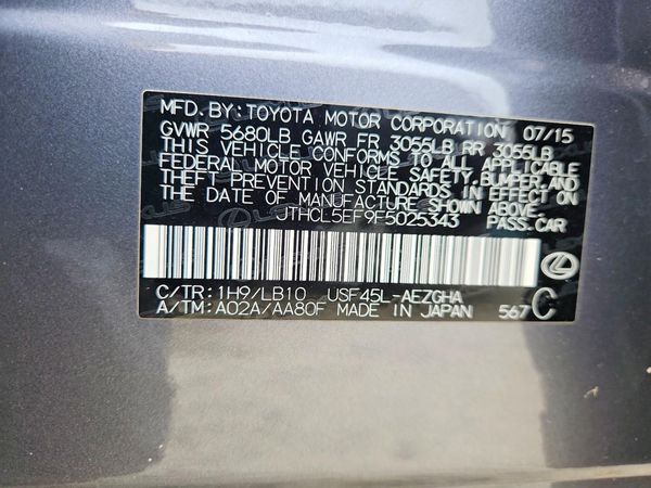 2015 LEXUS LS 460