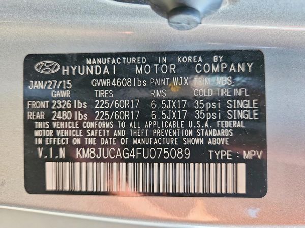 2015 HYUNDAI TUCSON GLS (Middle)