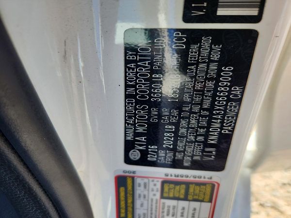 2016 KIA RIO