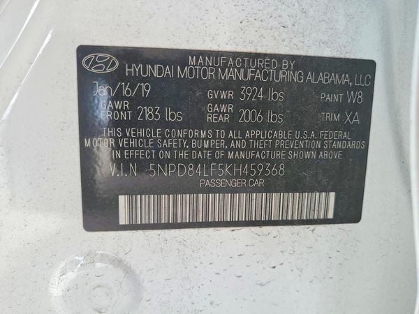 2019 HYUNDAI ELANTRA