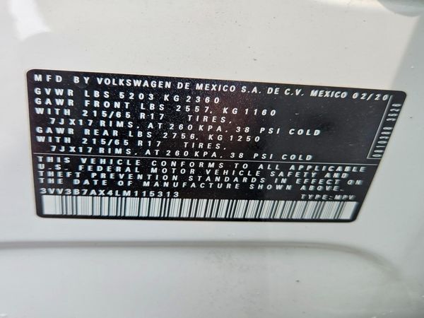 2020 VOLKSWAGEN TIGUAN SE, SEL