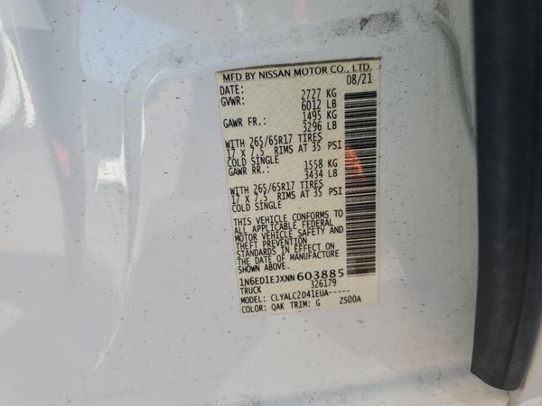 2022 NISSAN FRONTIER Crew Cab