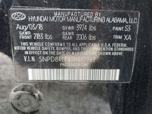 2018 HYUNDAI ELANTRA