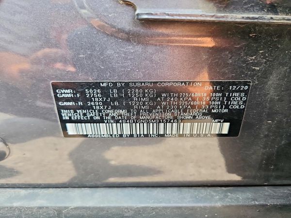 2021 SUBARU OUTBACK