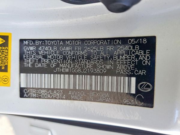 2018 LEXUS ES 300h