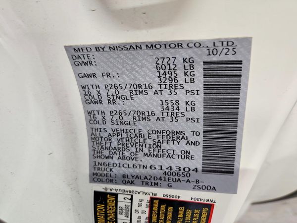 2026 NISSAN FRONTIER