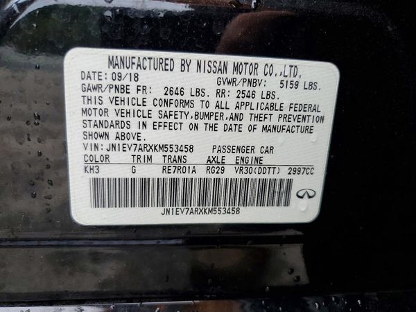 2019 INFINITI Q50