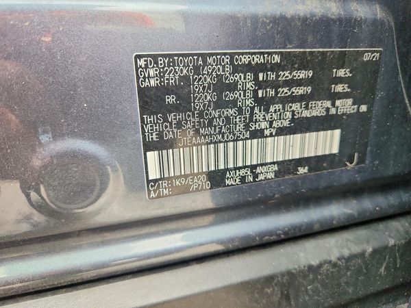 2021 TOYOTA VENZA