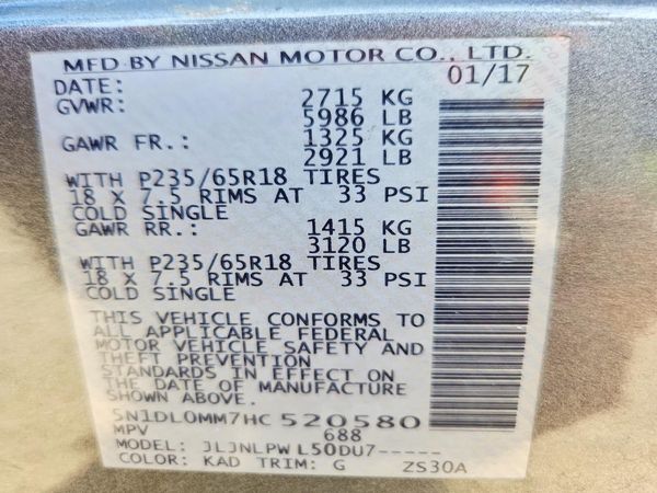2017 INFINITI QX60