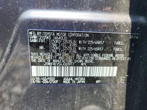 2016 TOYOTA RAV4 LE (X Grade)