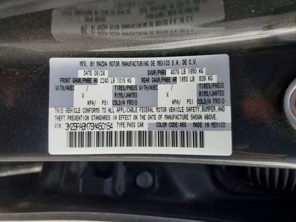 2025 MAZDA 3 Select Sport Package