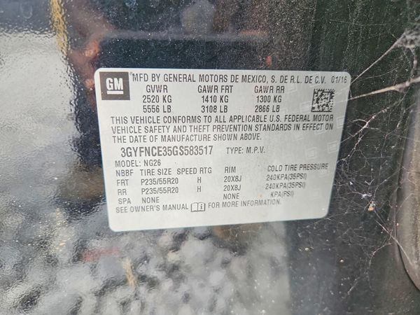 2016 CADILLAC SRX Performance