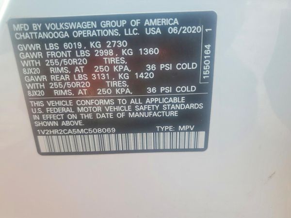 2021 VOLKSWAGEN ATLAS 4Motion SE w/ Tech