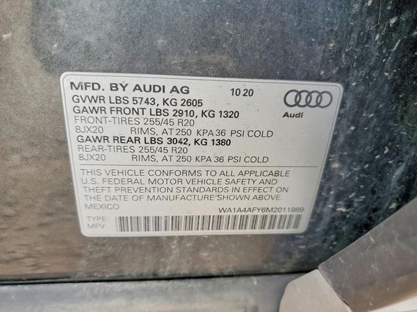 2021 AUDI SQ5 quattro Premium