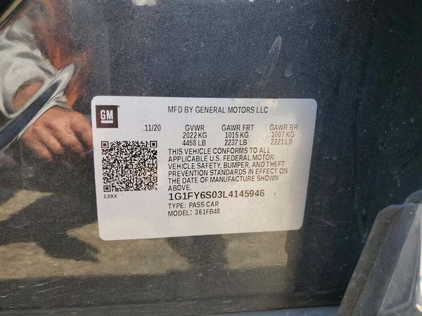2020 CHEVROLET BOLT EV LT