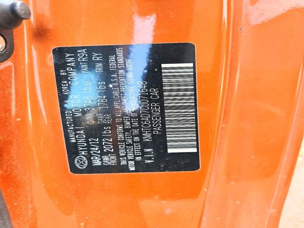 2012 HYUNDAI VELOSTER GLS(Middle grade)