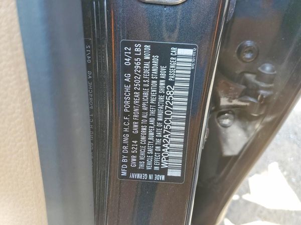 2012 PORSCHE PANAMERA Base (2WD), 4 (4WD)