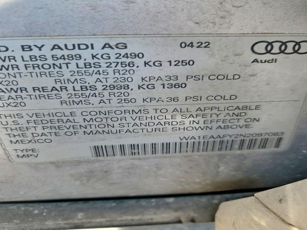 2022 AUDI Q5