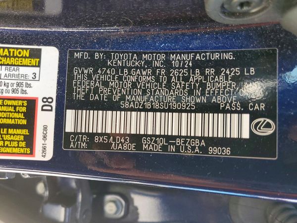 2025 LEXUS ES 350