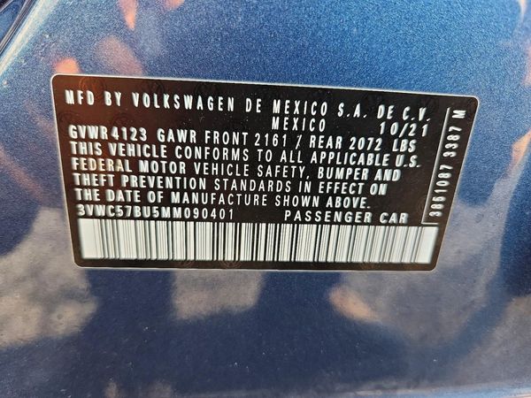 2021 VOLKSWAGEN JETTA