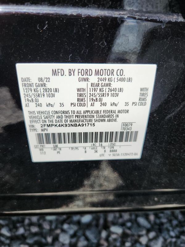 2022 FORD EDGE Titanium
