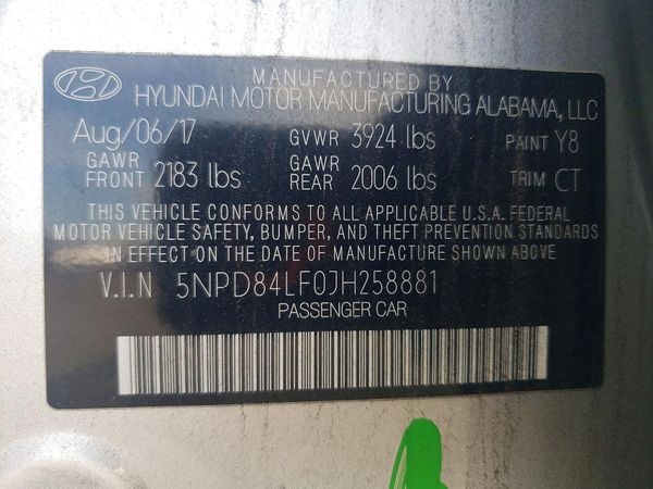 2018 HYUNDAI ELANTRA