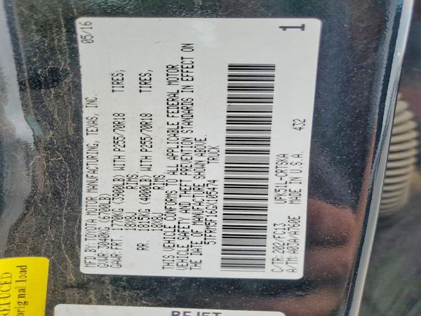 2016 TOYOTA TUNDRA