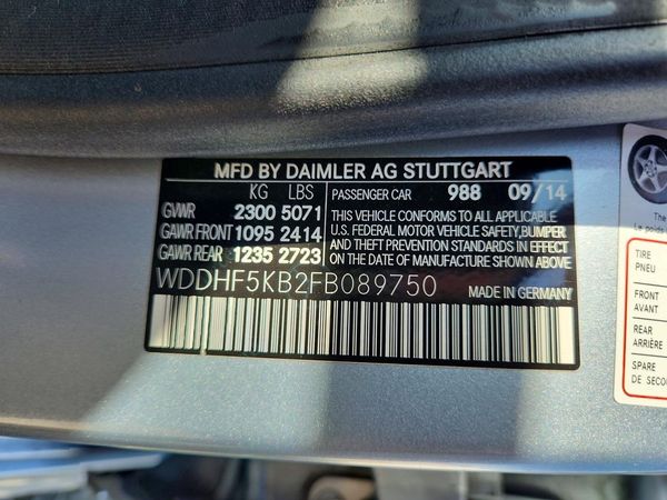 2015 MERCEDES-BENZ E E350