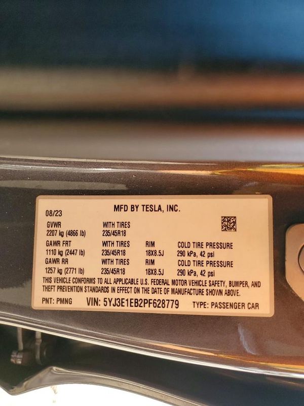 2023 TESLA MODEL 3