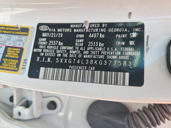 2019 KIA OPTIMA LX, S