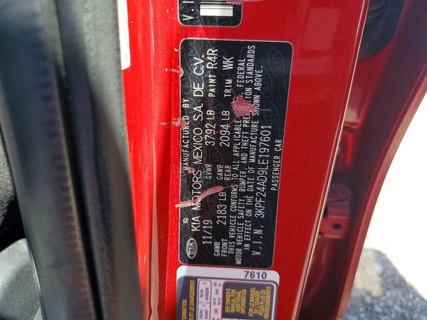 2020 KIA FORTE