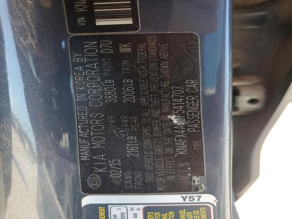 2015 KIA FORTE