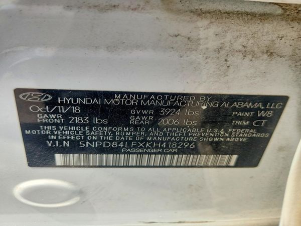 2019 HYUNDAI ELANTRA