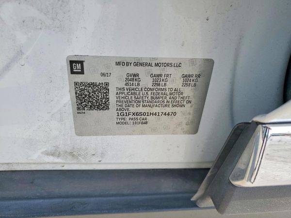 2017 CHEVROLET BOLT EV