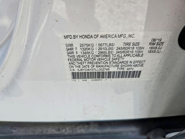 2020 ACURA MDX